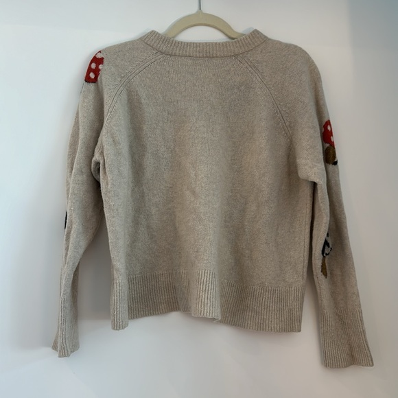 Madewell Mushroom Intarsia Pullover Sweater M - Picture 3 of 4